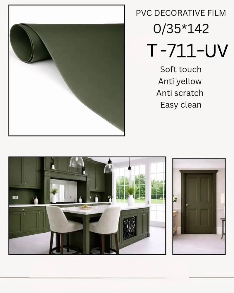 روکش وکیوم سوپرمات سبز تات پی وی سی کد T 711 UV