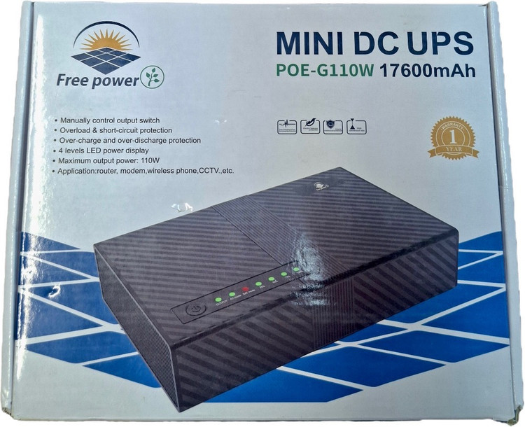 مینی یو پی اس مدل POE-G110W ظرفیت 17600 میلی آمپر